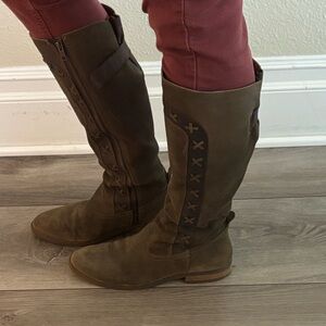 Born Brown Combat & Moto Boots